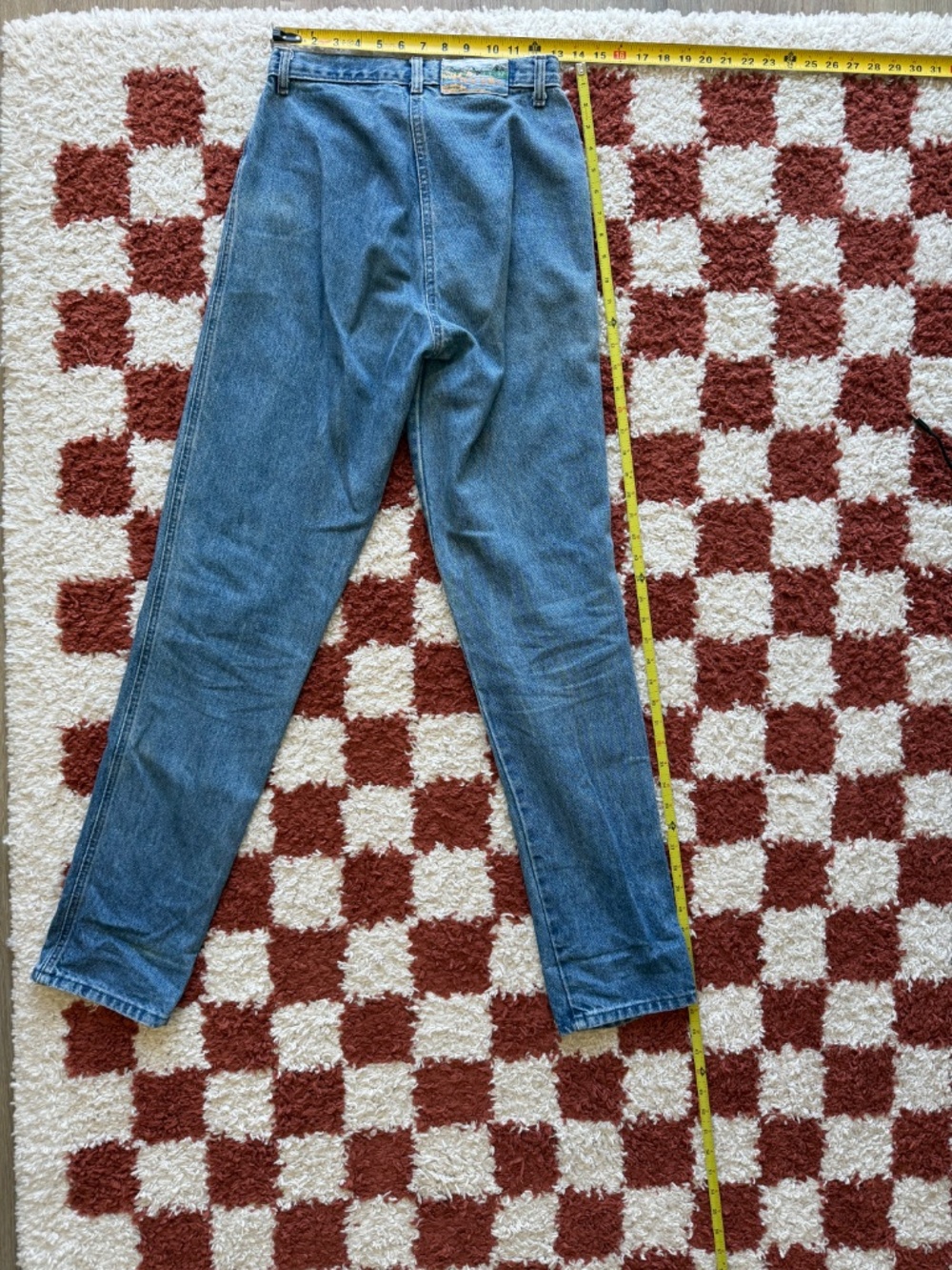 Vintage 80s Rocky Mountain High Waisted Jeans 100% cotton (Rockies) - Picture 6 of 11